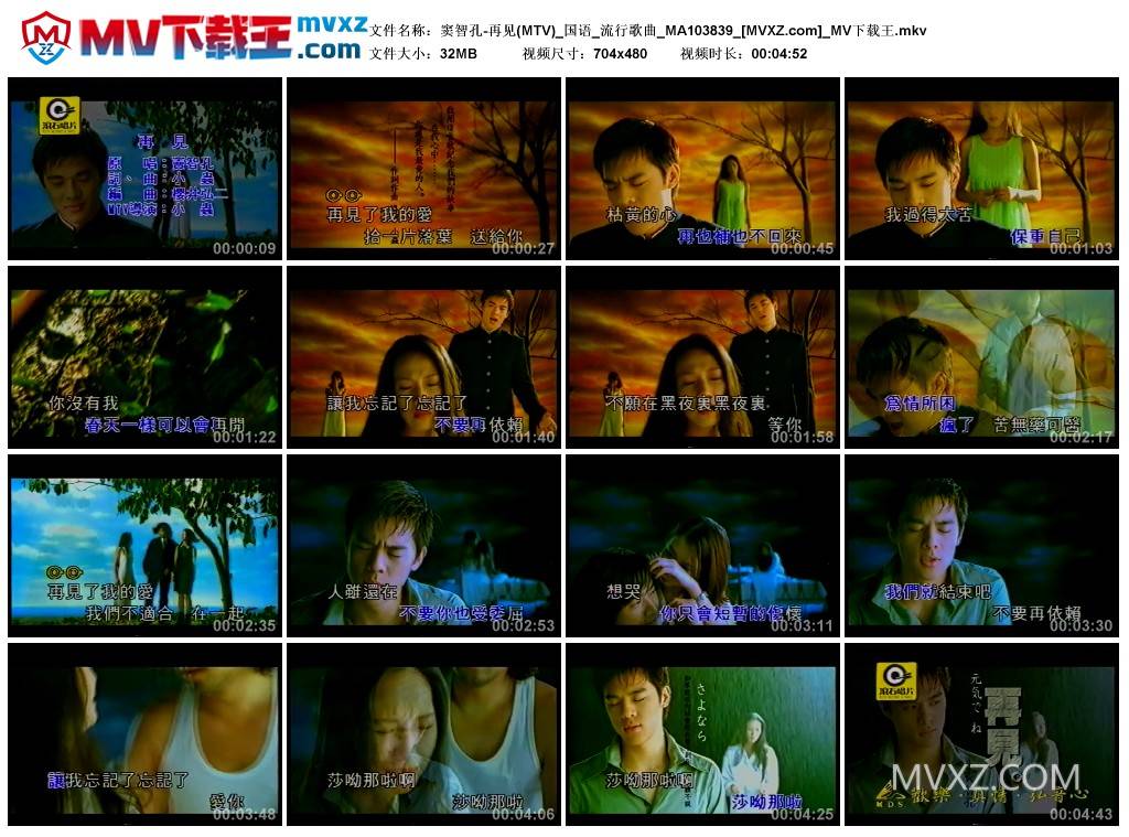 窦智孔-再见(MTV)_国语_流行歌曲_MA103839